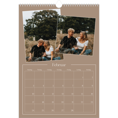 A3 Månedskalender — Våre minner [Februar]
