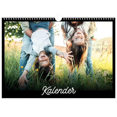 Fotokalender A3 — Sort minimalisme [kalender-forside]