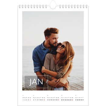 Fotokalender A4 — Överlägg för datumruta