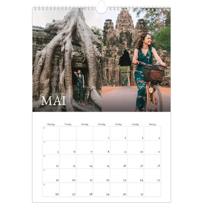 A3 Månedskalender — Enkel serif-font [kalender-forside]