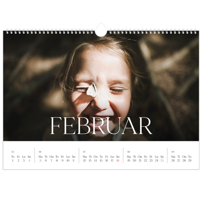 Fotokalender A3 — Tolv store måneder [Februar]