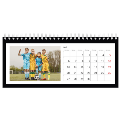 Bordkalendere — Svart bakgrunn [April]