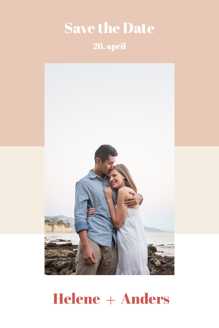 Save the date — Stripete pasteller