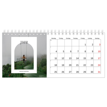 Bordkalender med foto — Den åpne buen