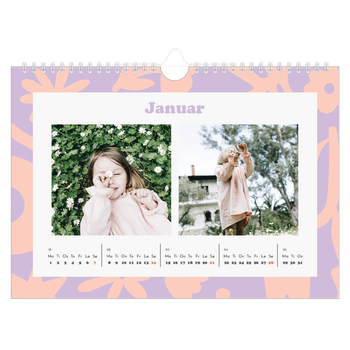 Fotokalender A4 — Lek med mønster