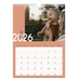 Fotokalender A4 (20 x 30 cm) — Overlappende tekst [kalender-forside]