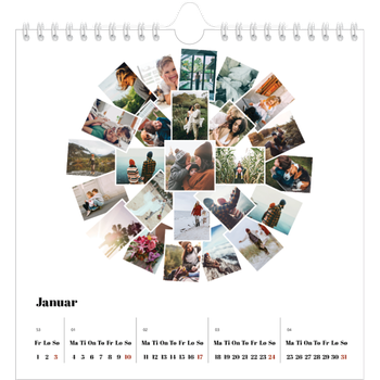 Fotokalender Kvadratisk — Collage shapes