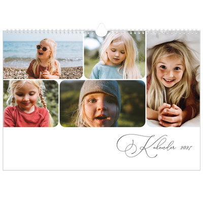 Fotokalender A3 — Øyeblikksbilder og skrift [kalender-forside]