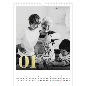 Fotokalender A3 — Glitter tall