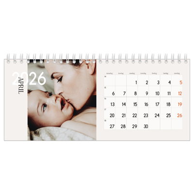 Bordkalendere — Overlappende tekst [April]