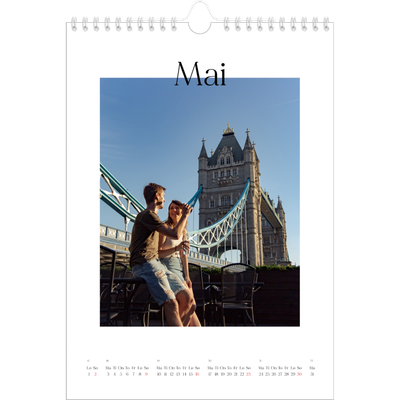 Fotokalender A4 (20 x 30 cm) — Min reiseskildring [Mai]