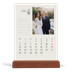 Bordkalender med trestativ - Stående — Initialer i blomst [April]