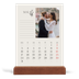 Bordkalender med trestativ - Stående — Initialer i blomst [kalender-forside]