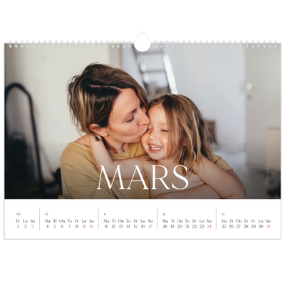 Fotokalender A3 — Tolv store måneder [Mars]