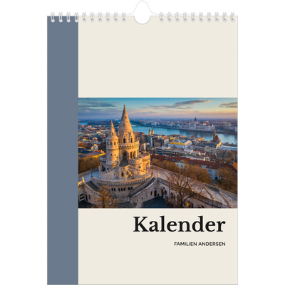 Fotokalender A4 (20 x 30 cm) — Verdens severdigheter [kalender-forside]