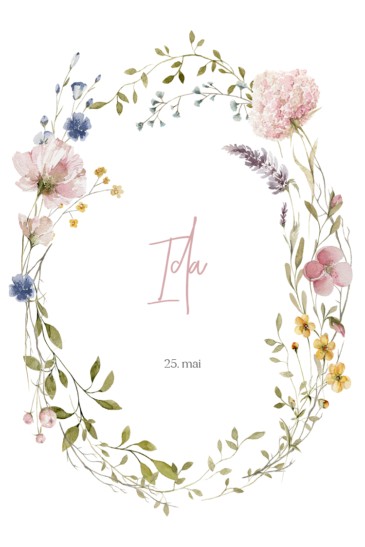 Fotokort — Glede i blomstring