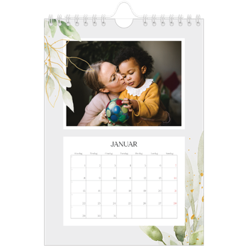 Fotokalender A5 — Naturlig akvarell