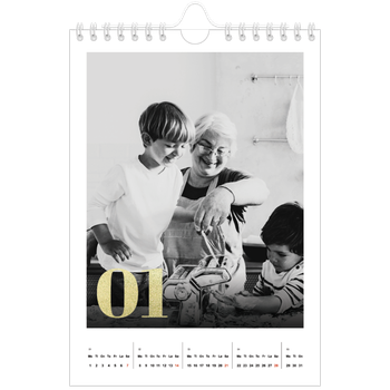 Fotokalender A5 — Glitter tall