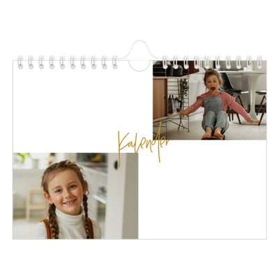 Fotokalender A5 — Gullstift [kalender-forside]