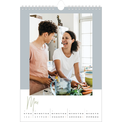 Fotokalender A4 (20 x 30 cm) — Kalender i jordfarger [kalender-forside]