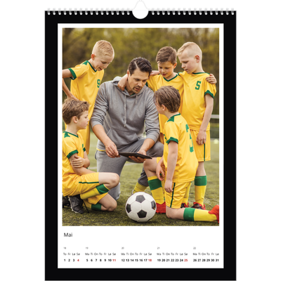 A3 Månedskalender — Svart bakgrunn [kalender-forside]