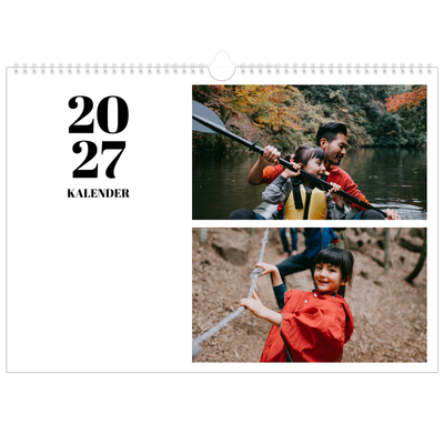 Fotokalender A3 — Serif og øyeblikk [kalender-forside]