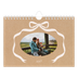 Fotokalender A5 — Ramme med sløyfe [kalender-forside]