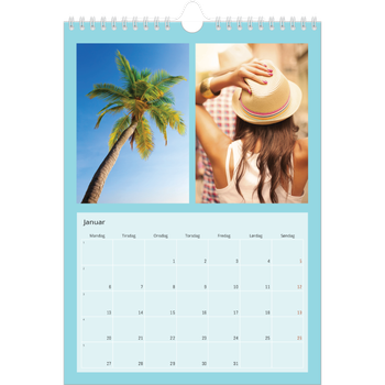 Fotokalender A4 — Skarpe farger