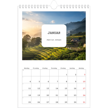 Fotokalender A4 — Den fulle historien