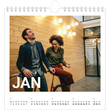 Fotokalender Kvadratisk — Stor måned