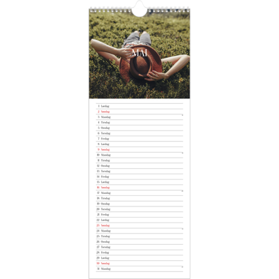 Fotokalender smal  — Endeløs flukt [Mai]