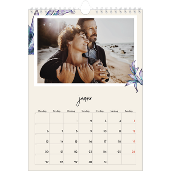 Fotokalender A4 — Malte blomster