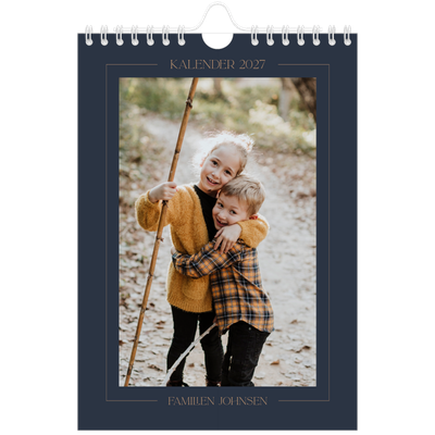 Fotokalender A5 — Prøyssisk blå [kalender-forside]