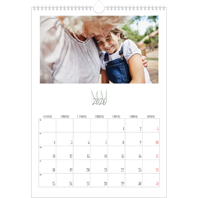 A3 Månedskalender — Flere fonter [kalender-forside]