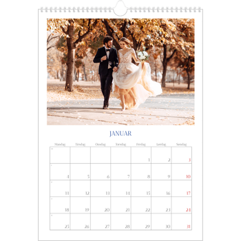 Fotokalender A3 — Klassisk kobolt