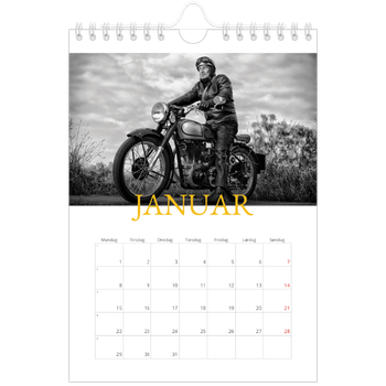 Fotokalender A5 — Historisk stil