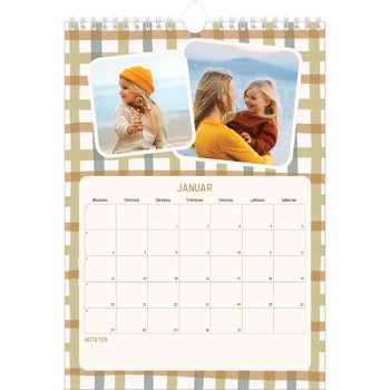 Fotokalender A4 — Retro mønstre