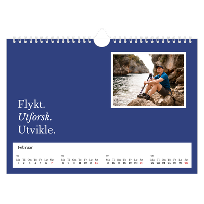 Fotokalender A4 — Redaksjonell Jord [Februar]