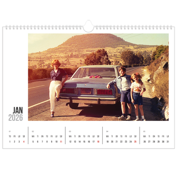 Fotokalender A3 — Forkortet tekst