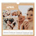 Månedskalender kvadratisk — Magasinstil [April]