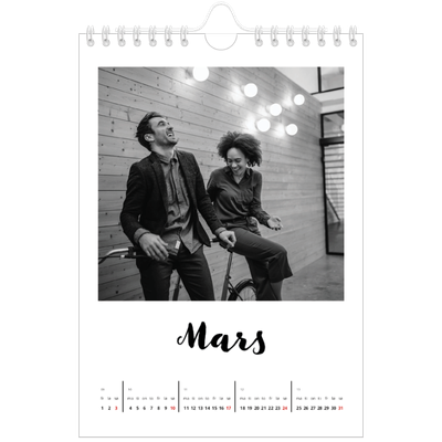 Fotokalender A5 — Håndskrevet [Mars]