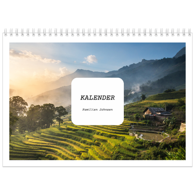 Fotokalender A4 dobbel (30 x 40 cm) — Den fulle historien [kalender-forside]
