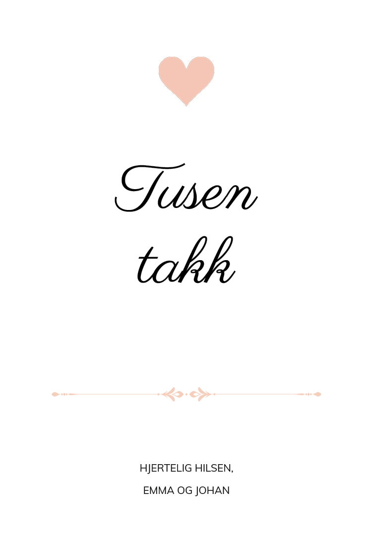 Takkekort — Romantisk