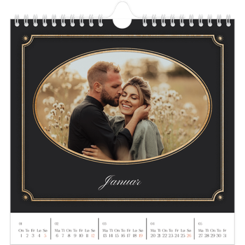 Fotokalender Kvadratisk — Vintage klassisk