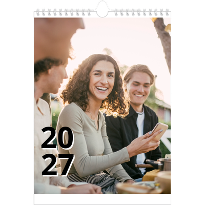 Fotokalender A4 (20 x 30 cm) — Bokstav og tall [kalender-forside]