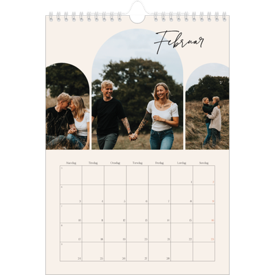 Fotokalender A4 (20 x 30 cm) — Buet bilderamme [Februar]