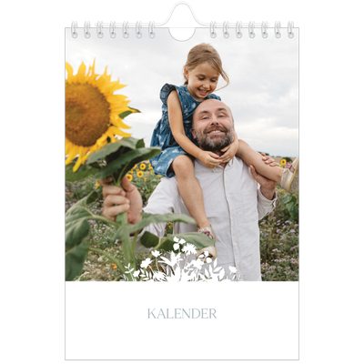 Fotokalender A5 — Blomstermotiv [kalender-forside]