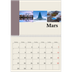 Fotokalender A4 dobbel (30 x 40 cm) — Verdens severdigheter [Mars]