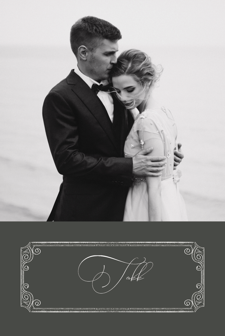 Takkekort — Mørk eleganse