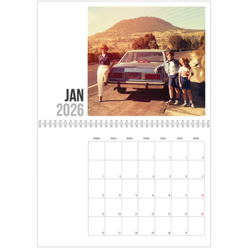 Fotokalender A4 dobbel — Forkortet tekst